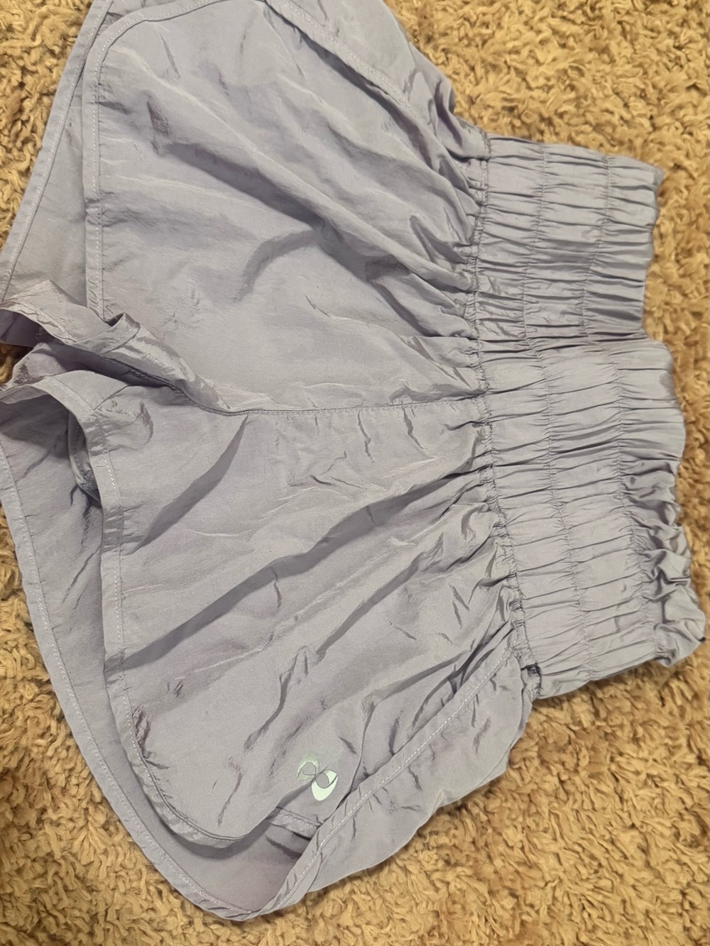NFINITY Light Lavender Athletic Shorts with Elastic Waist